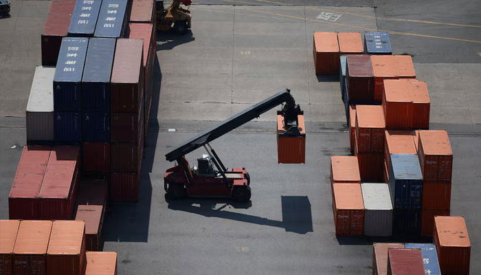 The representational image shows shipping containers at an unspecified port. — Reuters/File