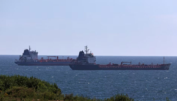 Oil tankers sail along Nakhodka Bay near the port city of Nakhodka, Russia August 12, 2022.—Reuters