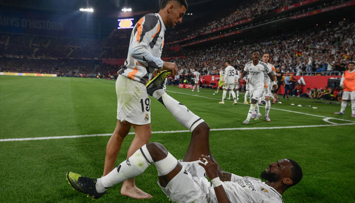 Real Madrid defender Antonio Rudiger (right). —AFP/File