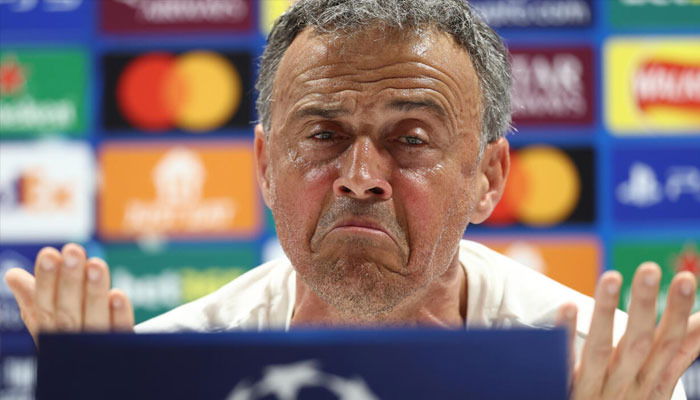 Luis Enrique reacts. —AFP/File