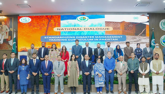 Participants pose for a group photo at a two-day training workshop titled “Disaster Risk Management Reporting” organised by the Aga Khan Agency for Habitat Pakistan (AKAH-P) at the Chitral Press Club on April 30, 25. — Facebook@ndmapk