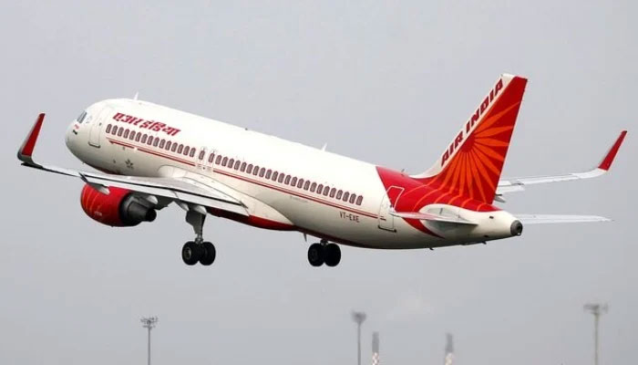 An Air India Airbus A320-200 aircraft takes off from the Sardar Vallabhbhai Patel International Airport in Ahmedabad, India, on July 7, 2017. —Reuters