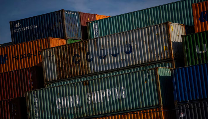A China Shipping container is seen at the port of Oakland, as trade tensions escalate over U.S. tariffs with China, in Oakland, California, US, April 10, 2025. —Reuters