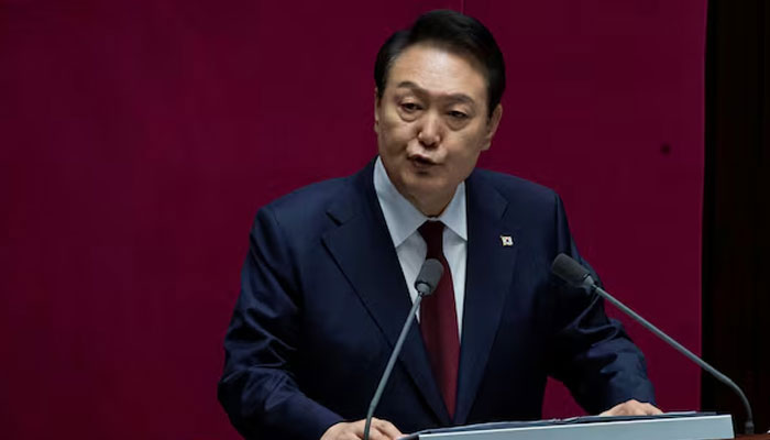 Former South Korean President Yoon Suk-yeol speaks on the government budget at the National Assembly in Seoul, South Korea. — Reuters/File