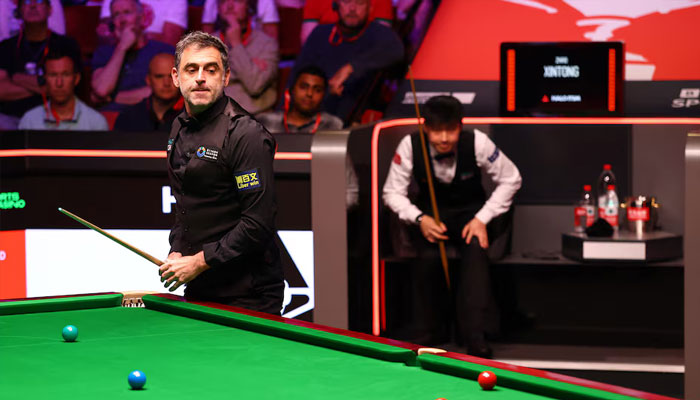 Englands Ronnie OSullivan during his semi final match against Chinas Zhao Xintong. — Reuters/File