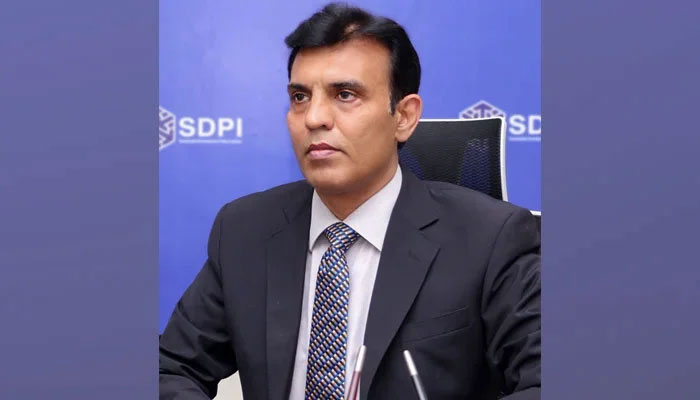 Executive Director Sustainable Development Policy Institute Dr Abid Qaiyum Suleri can be seen in this image. — APP/File