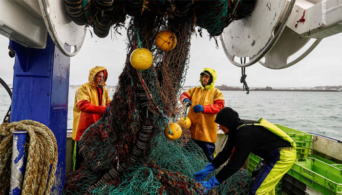 French fishers at work near Jersey.— AFP/File