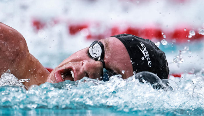 Frances Leon Marchand competes in the 200m freestyle at the Tyr Pro Swim Series meetign in Fort Lauderdale, Florida. —AFP/File