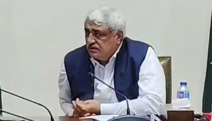 Provincial Health Minister Khawaja Salman Rafique chairs an important meeting on October 8, 2024. — Screengrab via Facebook@Khawaja Salman Rafique