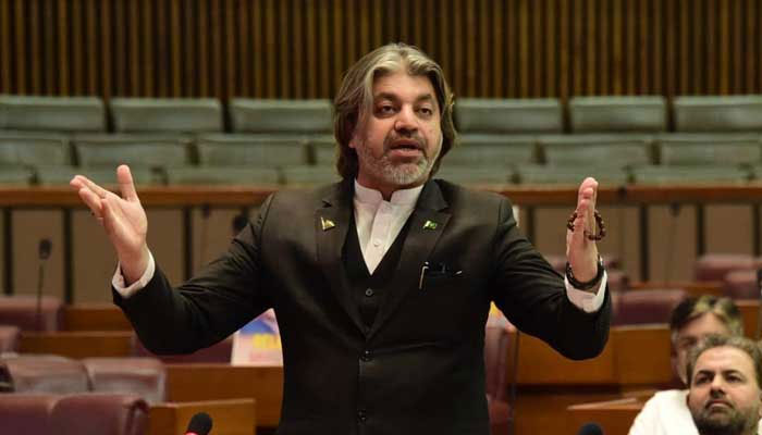 PTI lawmaker Ali Muhammad Khan speaks during a session of National Assembly in Islamabad in this undated image. — Facebook/@Ali.Muhammad.KhanPTI/File