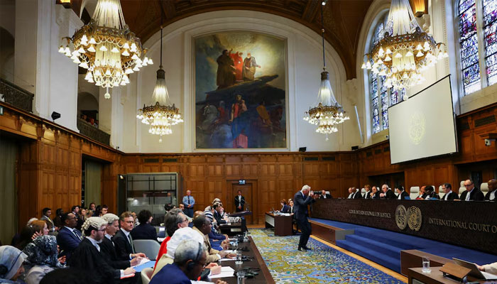 Delegates attend a hearing at the International Court of Justice for a case brought by Sudan to the World Court demanding emergency measures against the UAE and accusing the Gulf state of violating obligations under the Genocide Convention by arming paramilitary forces, in The Hague, Netherlands, April 10, 2025.—Reuters