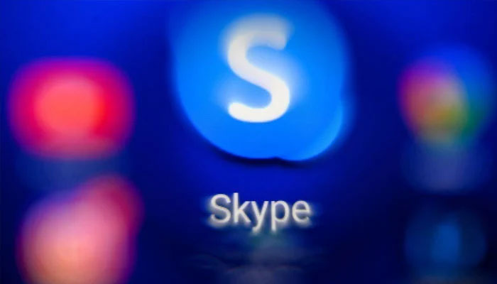 A blurred Skype logo.— Reuters/File