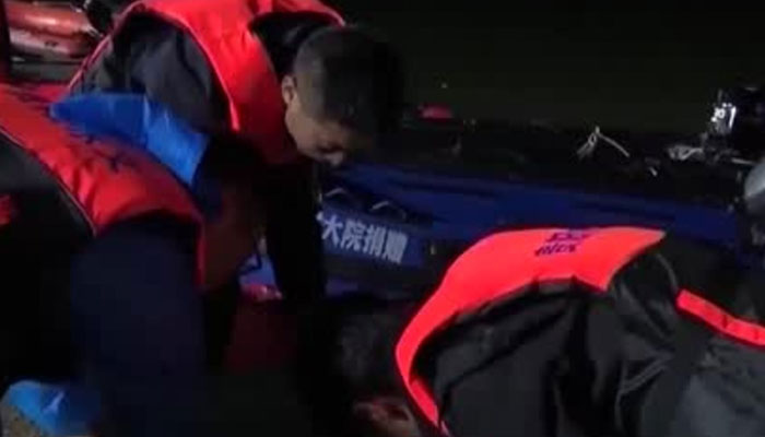 Rescue workers busy in operation in china, May 5, 2025. —Screengrab via Reuters