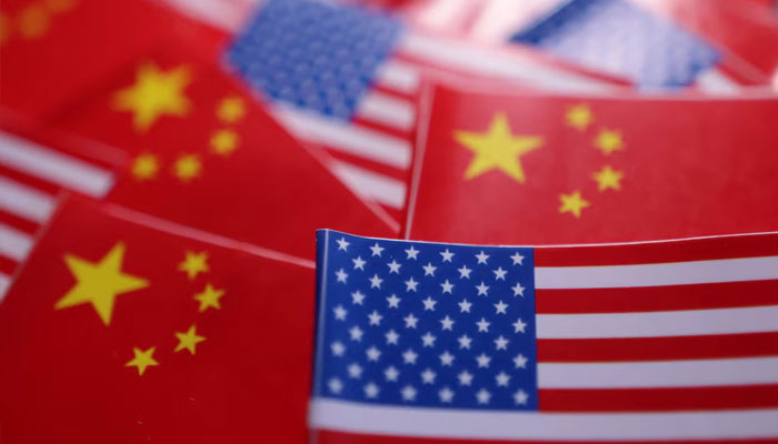 US and Chinese flags are seen in this illustration taken March 20, 2025.—Reuters