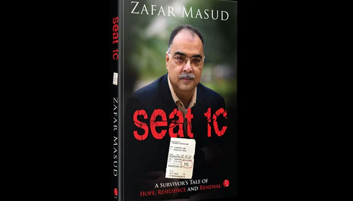 This photo shows the front cover of Zafar Masud’s book “Seat 1C”. — Facebook@Zafar Masud/File