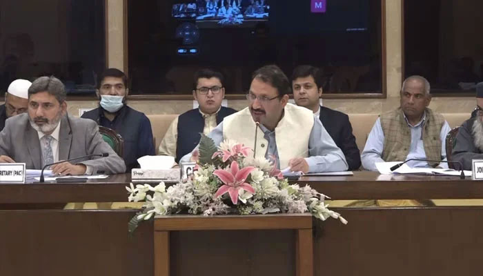 The Public Accounts Committee (PAC) met under the Chairmanship of Mr. Junaid Akbar Khan at Parliament House, March 12, 2025.—Facebook@NationalAssemblyOfPakistan