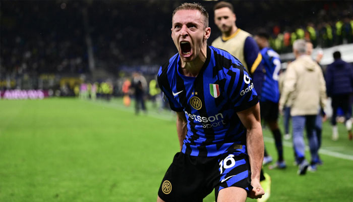 Davide Frattesi reacts during match. —AFP/File