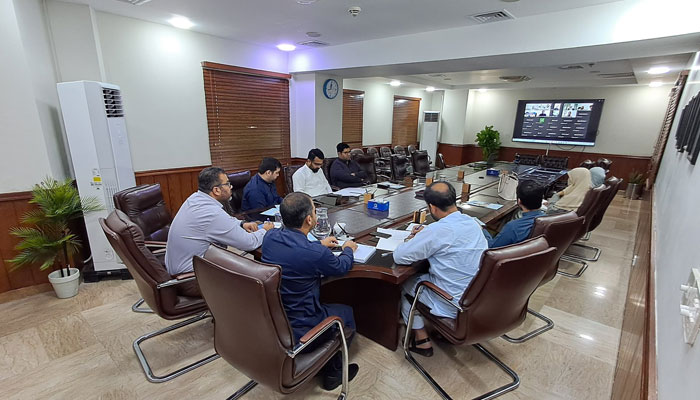 An emergency online meeting of regional representatives of Al-Khidmat across the country on May 7, 2025. — Facebook@alkhidmat.org