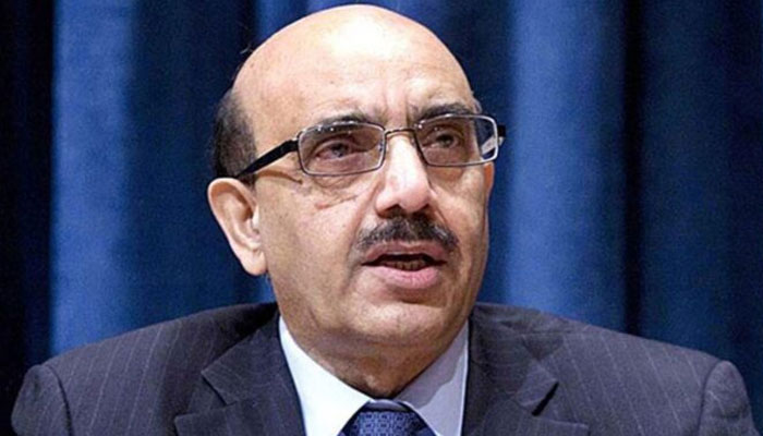 Former president of Azad Jammu and Kashmir, Sardar Masood Khan seen in this image. — APP/File