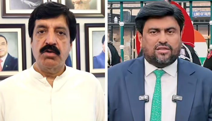 This collage shows Punjab Governor Sardar Saleem Haider Khan (left) and Sindh Governor Kamran Tessori (right) image released on May 8, 2025. — Screengrab via Facebook@sardarsaleemhaidergroup/TeamKTessori