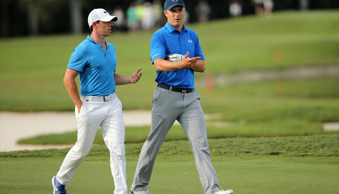 American Jordan Spieth (right) can be seen. —AFP/File