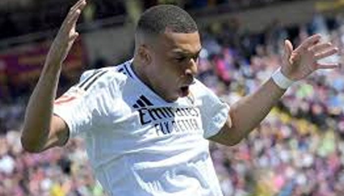 Kylian Mbappe reacts. —AFP/File