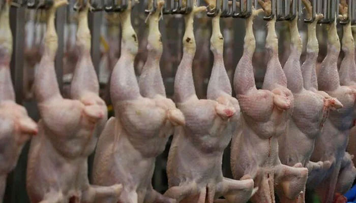 This representational image shows chicken meat at a shop. — Reuters/File