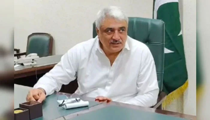 Provincial Minister for Specialised Healthcare and Medical Education Department Khawaja Salman Rafique  gestures while speaking in a meeting on July 23, 2024. — Facebook@KhawajaSalmanRafique