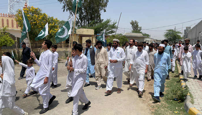 People are holding rally to condemn India’s aggression and express solidarity with the armed forces in North Waziristan on Facebook@DCNWaziristan
