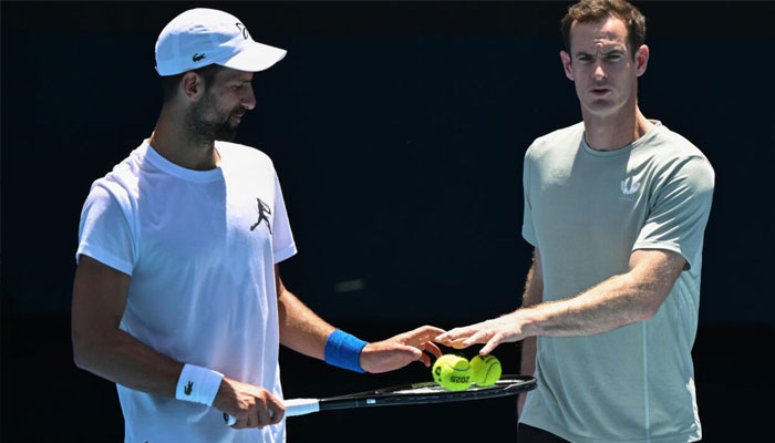 Andy Murray(left) and Novak Djokovic . —AFP/File