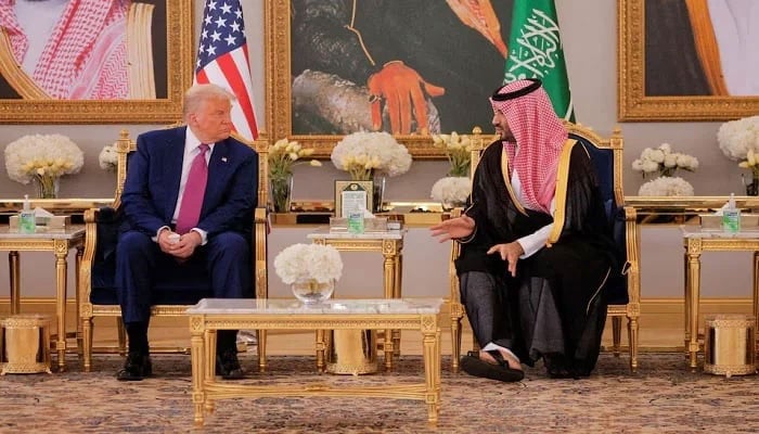 US President Donald Trump and Saudi Crown Prince Mohammed Bin Salman meet in Riyadh, Saudi Arabia, May 13, 2025. — Reuters