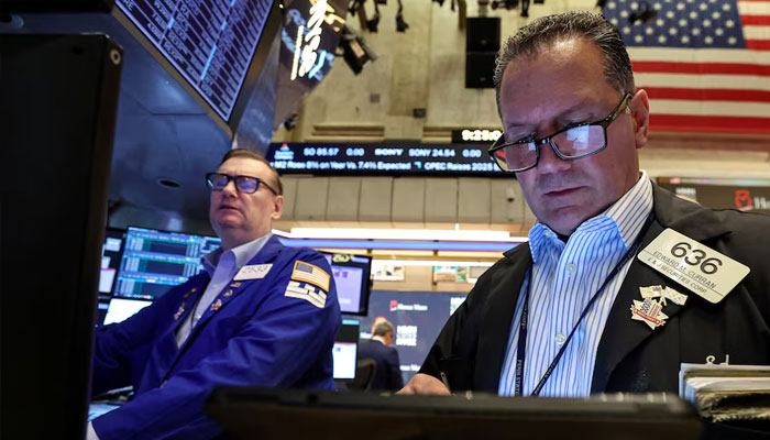 Traders work on the floor at the New York Stock Exchange (NYSE) in New York City, US, May 14, 2025. —Reuters