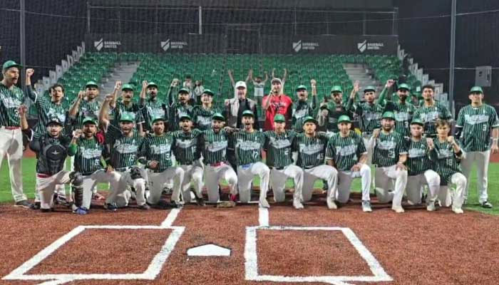 Pakistan baseball squad are seen in this picture. — Reporter/Faizan Lakhani/File