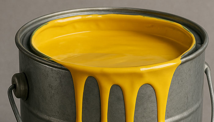 Representational image of a paint bucket. —Image created with OpenAI/File