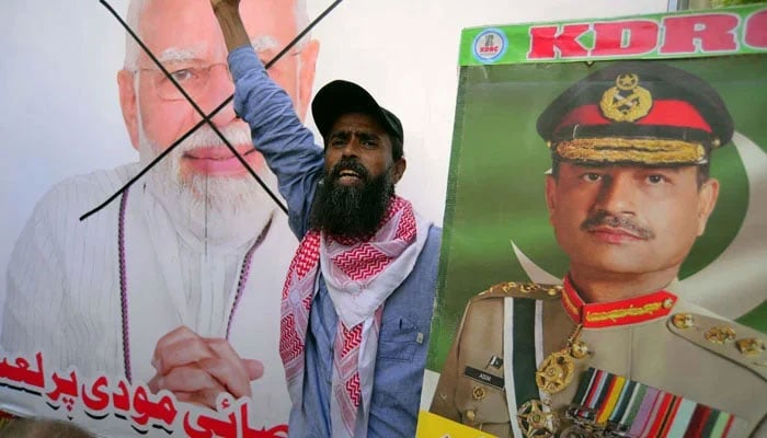 Representational image of a rally to express solidarity with Pakistan Army on Friday, May 2, 2025. — PPI