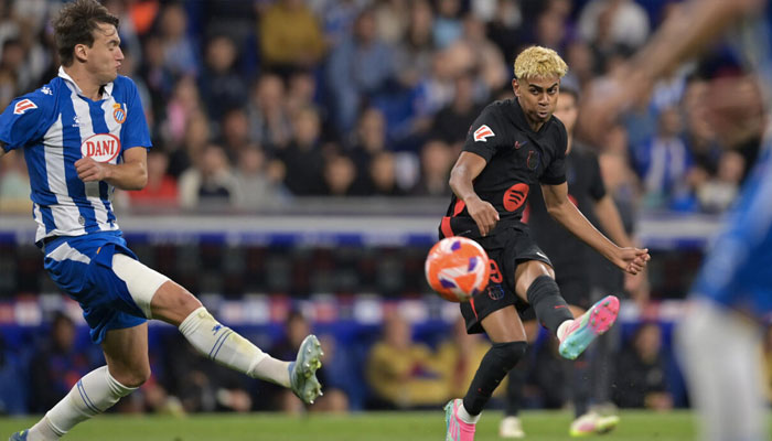 Barcelonas Spanish forward Lamine Yamal (right). — AFP/File