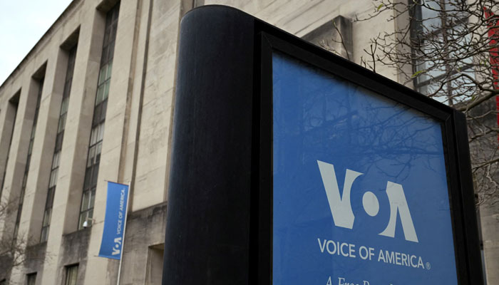 A view of the Voice of America (VOA) building in Washington, DC, US March 16, 2025. — Reuters