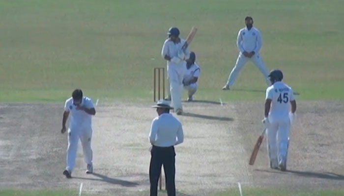 Cricket players can be seen during the Presidents trophy on January 24, 2024. — Facebook/Pakistan Cricket Team