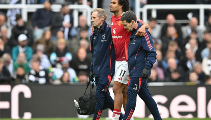 Manchester United striker Joshua Zirkzee. —AFP