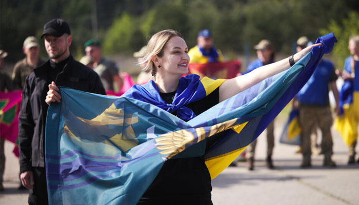 Realtives welcoming the soldiers. —AFP/File