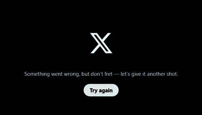 Screengrab shows X services down in Pakistan. — Geo News/File