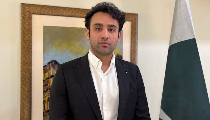 Bilal Bin Saqib, Chief Advisor to the Finance Minister for the Pakistan Crypto Council, poses during an interview with Reuters, in Islamabad, Pakistan April 9, 2025. — Reuters