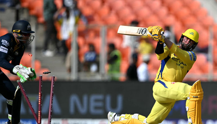 Chennai Super Kings Devon Conway in action. —AFP/File