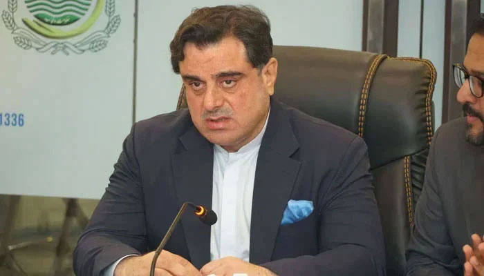 Minister for Housing, Urban Development, and Public Health Engineering Bilal Yasin chairs a meeting on February 22, 2025. — Facebook@Punjabsaafpaniauthority