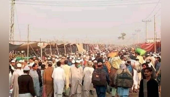 A representational image of Tablighi Ijtema A large number of people can be seen in this image. — Facebook@Tablighi Markaz Raiwind/File