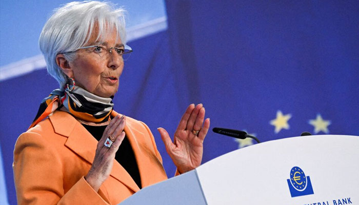 European Central Bank (ECB) President Christine Lagarde speaks to the media following the Governing Councils monthly monetary policy meeting in Frankfurt, Germany, March 6, 2025.—Reuters