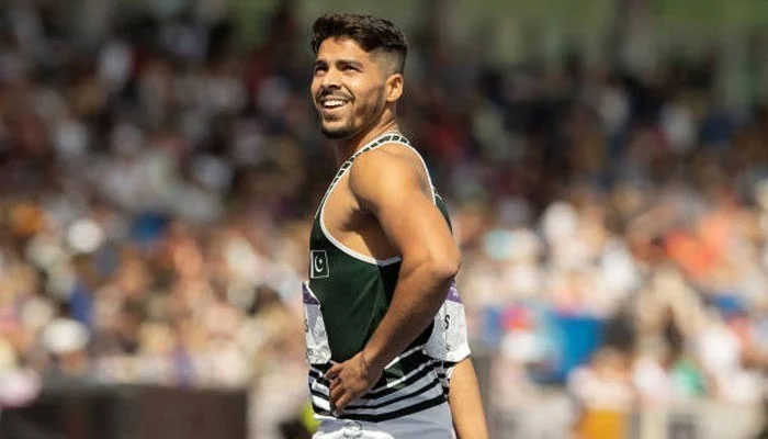 Pakistans premier sprinter Shajar Abbas can be seen in this image. —AFP/File