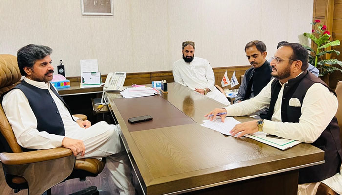 Sindh Energy and Planning & Development Minister Syed Nasir Hussain Shah chairs a meeting at the energy department on May 27, 2025. — Facebook@sindhinfodepart