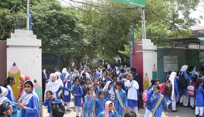 Students are leaving towards their houses on May 27, 2025. — Online