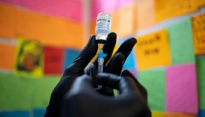 A doctor draws the Moderna coronavirus disease booster vaccine at a pharmacy in Schwenksville, Pennsylvania, US.— Reuters/File
